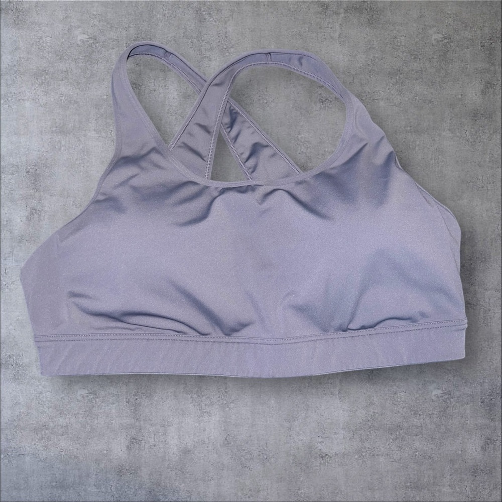 Ideology Gray Sports Bra‎ with Racerback Design